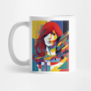 Modern woman in pop-art style Mug